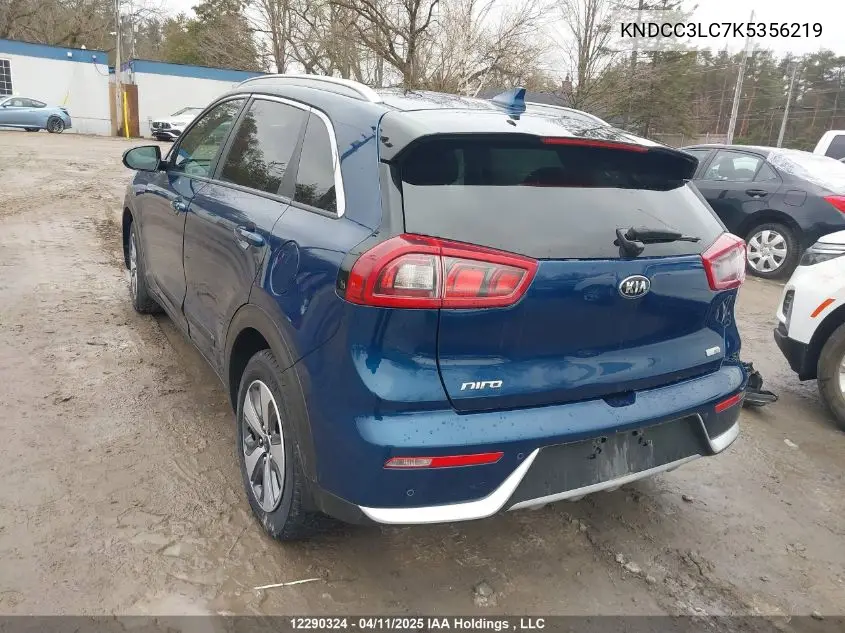 2019 Kia Niro Ex/Touring S VIN: KNDCC3LC7K5356219 Lot: 12290324