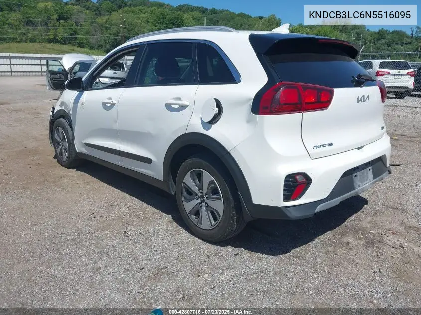 2022 Kia Niro Lx VIN: KNDCB3LC6N5516095 Lot: 42807716