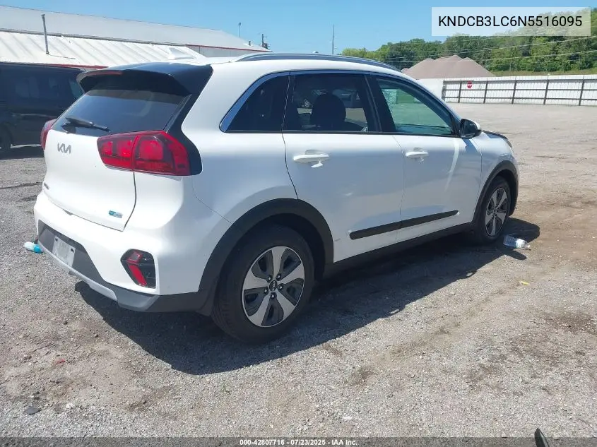 2022 Kia Niro Lx VIN: KNDCB3LC6N5516095 Lot: 42807716