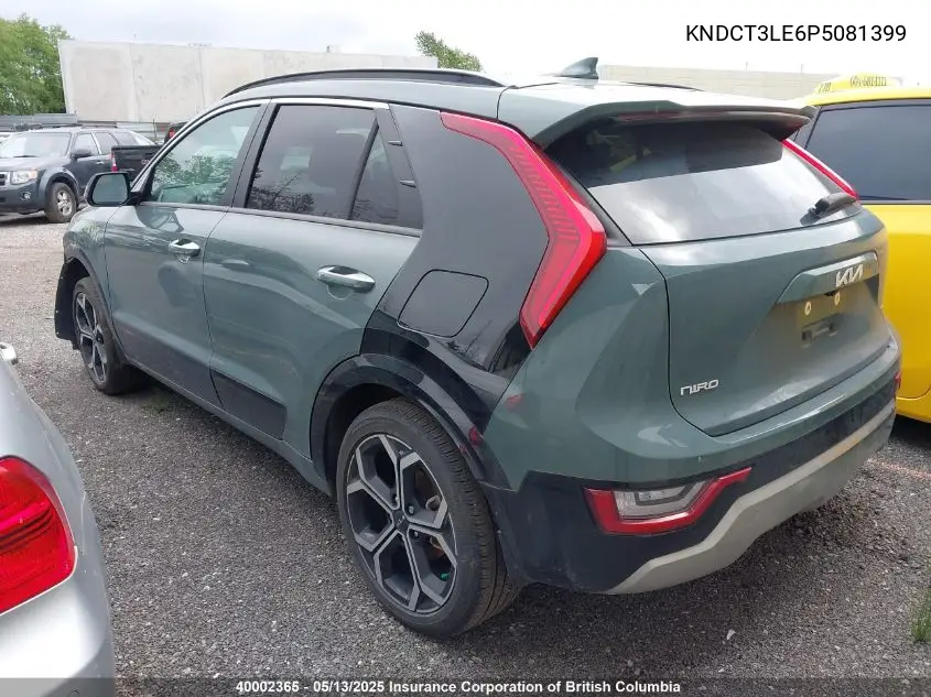 2023 Kia Niro VIN: KNDCT3LE6P5081399 Lot: 40002365