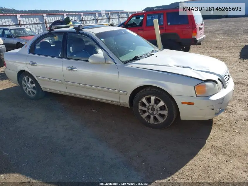 2004 Kia Optima Ex V6/Lx V6 VIN: KNAGD128145266693 Lot: 42063808