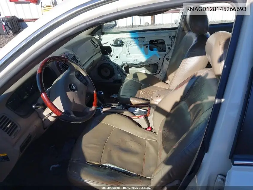 2004 Kia Optima Ex V6/Lx V6 VIN: KNAGD128145266693 Lot: 42063808