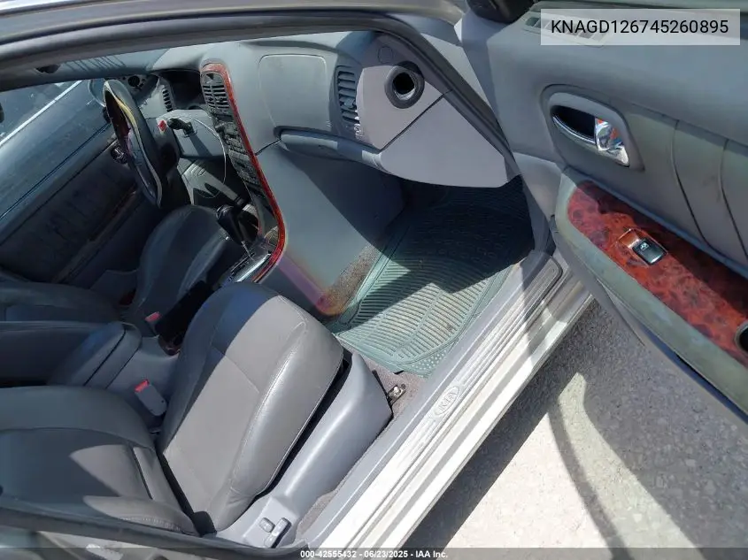 2004 Kia Optima Ex/Lx VIN: KNAGD126745260895 Lot: 42555432