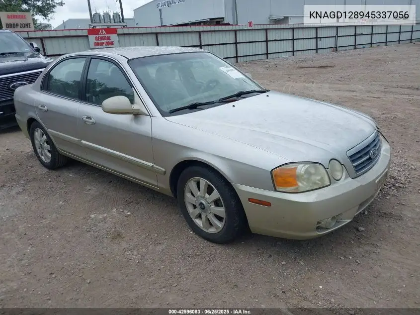 2004 Kia Optima Ex V6/Lx V6 VIN: KNAGD128945337056 Lot: 42596083