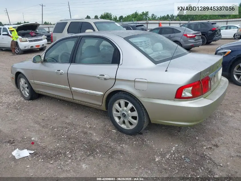 2004 Kia Optima Ex V6/Lx V6 VIN: KNAGD128945337056 Lot: 42596083