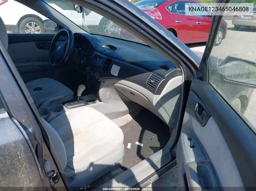 2006 Kia Optima Ex (New)/Lx (New) VIN: KNAGE123465046808 Lot: 42499601