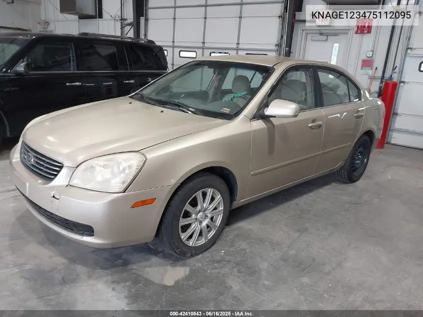 2007 Kia Optima Lx VIN: KNAGE123475112095 Lot: 42410543