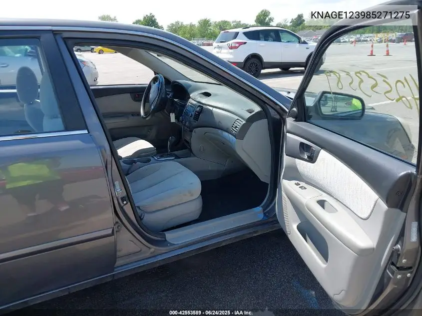 2008 Kia Optima Lx VIN: KNAGE123985271275 Lot: 42553589