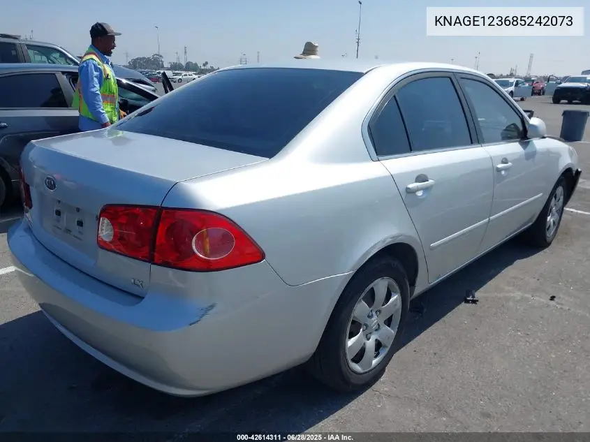 2008 Kia Optima Lx/Ex VIN: KNAGE123685242073 Lot: 42614311