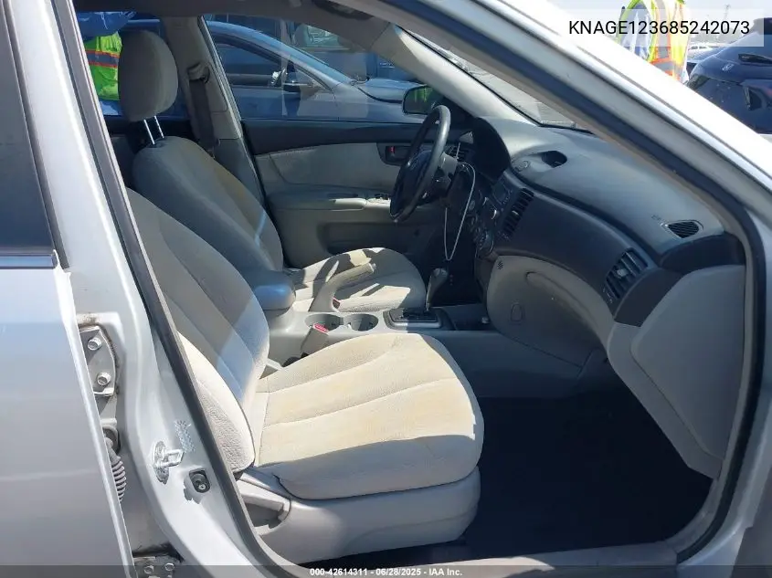 2008 Kia Optima Lx/Ex VIN: KNAGE123685242073 Lot: 42614311