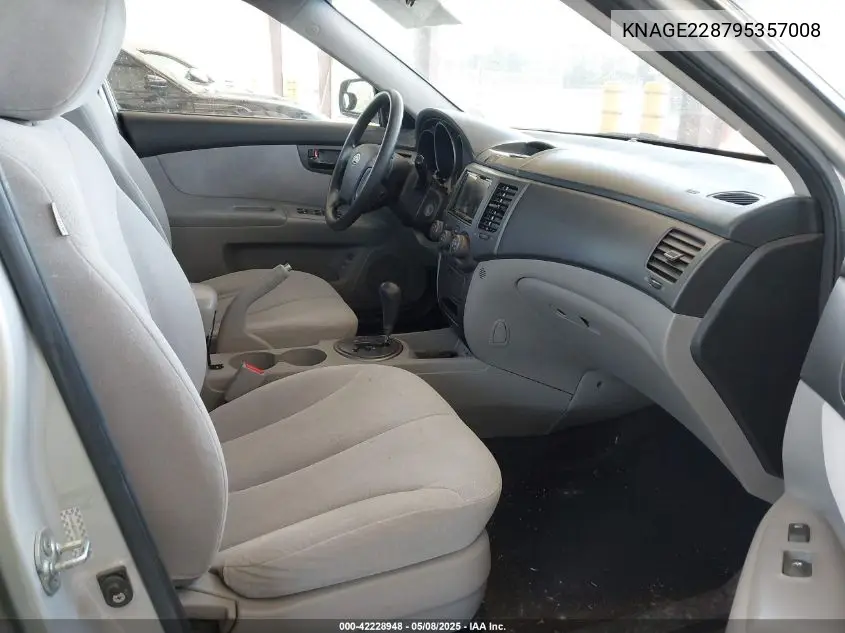 2009 Kia Optima Lx VIN: KNAGE228795357008 Lot: 42228948