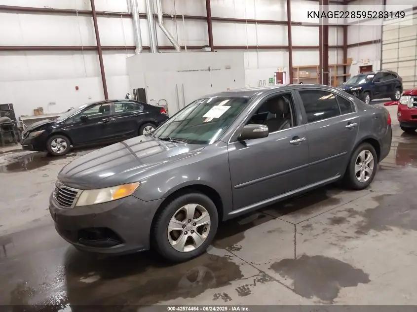 2009 Kia Optima Ex VIN: KNAGE228595283149 Lot: 42574464