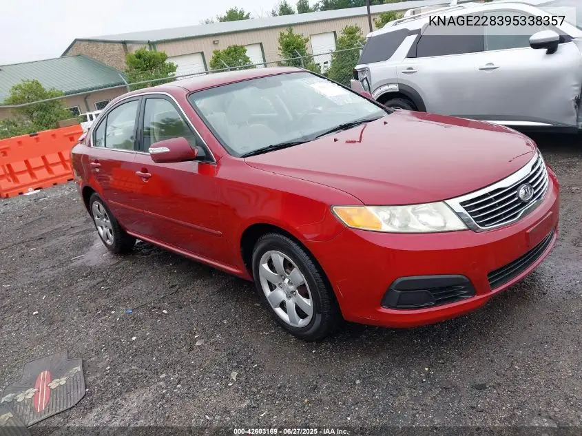 2009 Kia Optima Lx VIN: KNAGE228395338357 Lot: 42603169