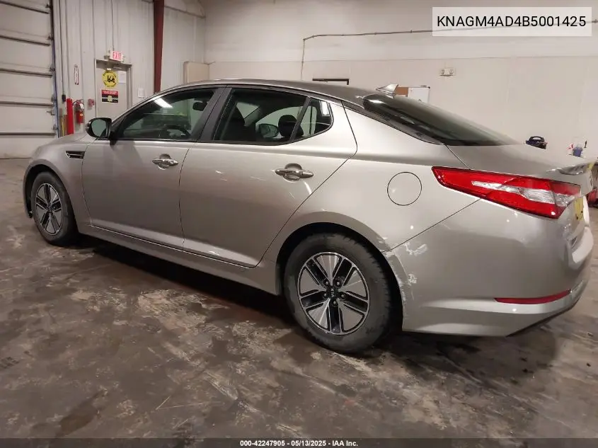 2011 Kia Optima Hybrid Ex VIN: KNAGM4AD4B5001425 Lot: 42247905