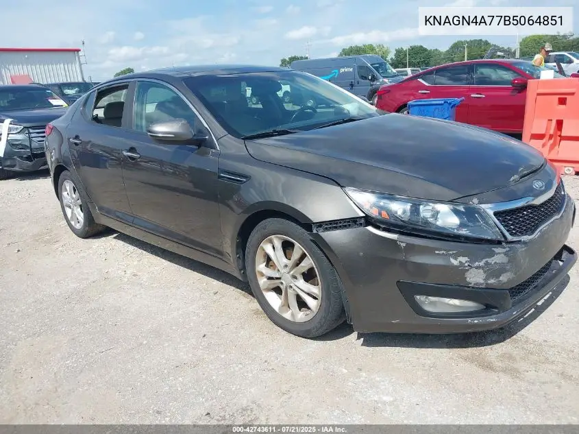 2011 Kia Optima Ex VIN: KNAGN4A77B5064851 Lot: 42743611