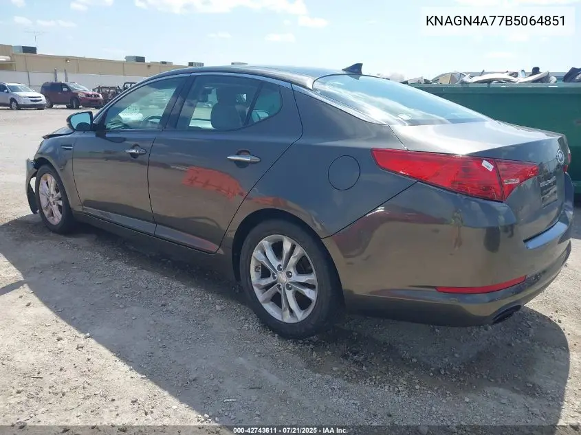 2011 Kia Optima Ex VIN: KNAGN4A77B5064851 Lot: 42743611