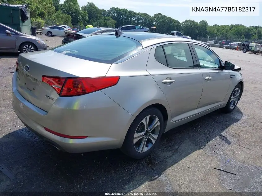 2011 Kia Optima Ex VIN: KNAGN4A77B5182317 Lot: 42788057