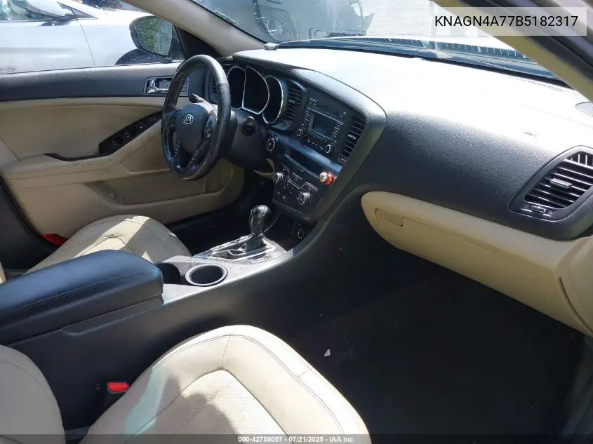 2011 Kia Optima Ex VIN: KNAGN4A77B5182317 Lot: 42788057