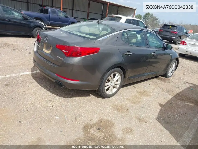 2012 Kia Optima Ex VIN: 5XXGN4A76CG042338 Lot: 41699055