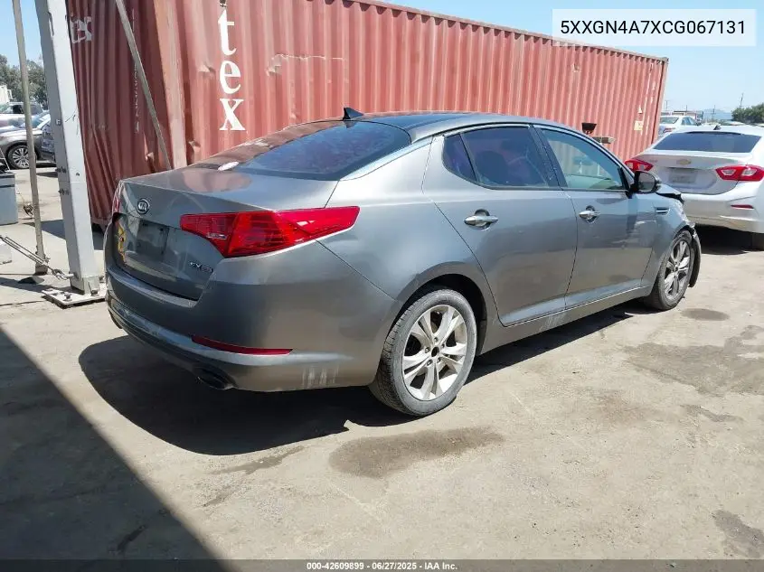 2012 Kia Optima Ex VIN: 5XXGN4A7XCG067131 Lot: 42609899