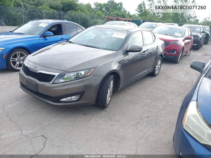 2012 Kia Optima Ex VIN: 5XXGN4A78CG071260 Lot: 42623352