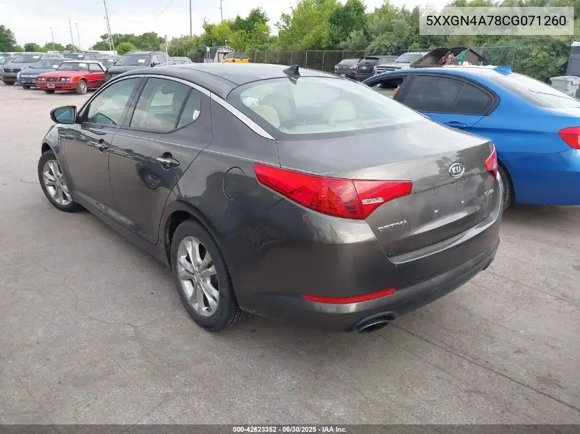 2012 Kia Optima Ex VIN: 5XXGN4A78CG071260 Lot: 42623352