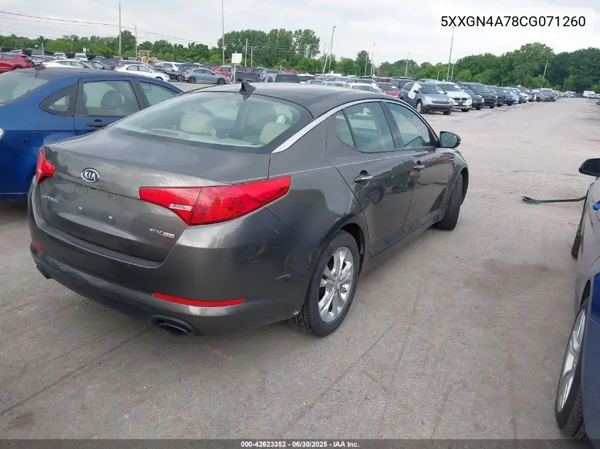 2012 Kia Optima Ex VIN: 5XXGN4A78CG071260 Lot: 42623352