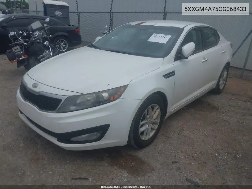 2012 Kia Optima Lx VIN: 5XXGM4A75CG068433 Lot: 42631546