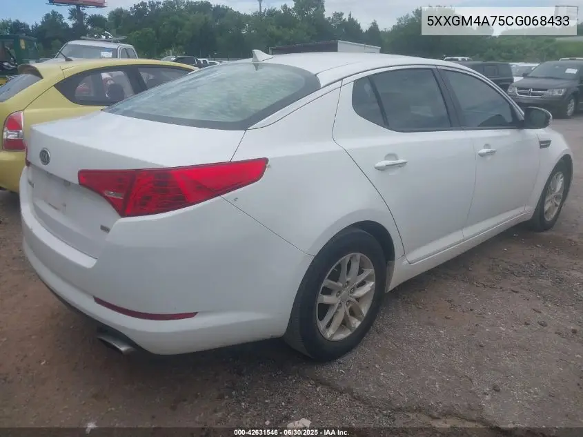 2012 Kia Optima Lx VIN: 5XXGM4A75CG068433 Lot: 42631546
