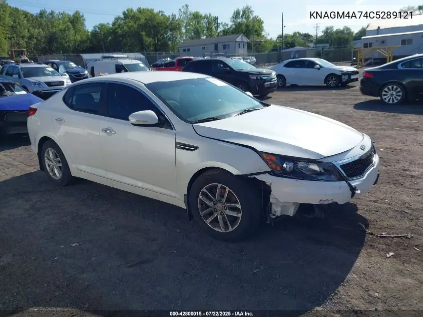 2012 Kia Optima Lx VIN: KNAGM4A74C5289121 Lot: 42800015