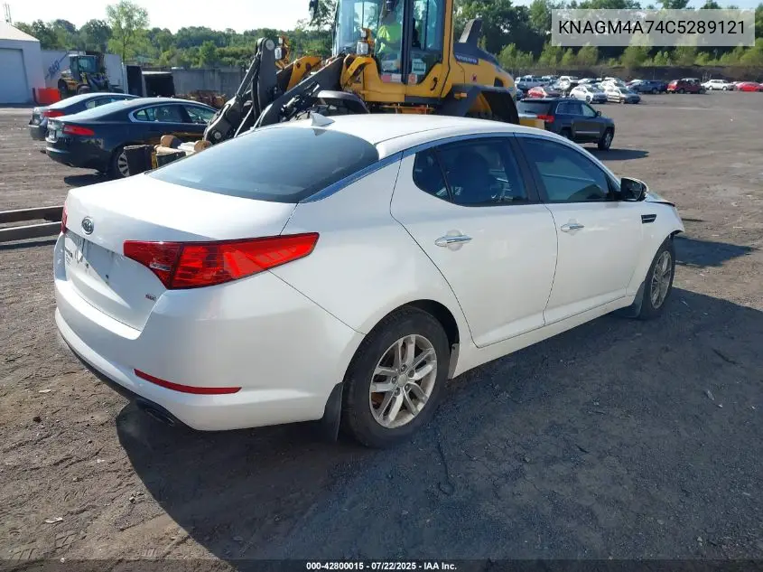 2012 Kia Optima Lx VIN: KNAGM4A74C5289121 Lot: 42800015