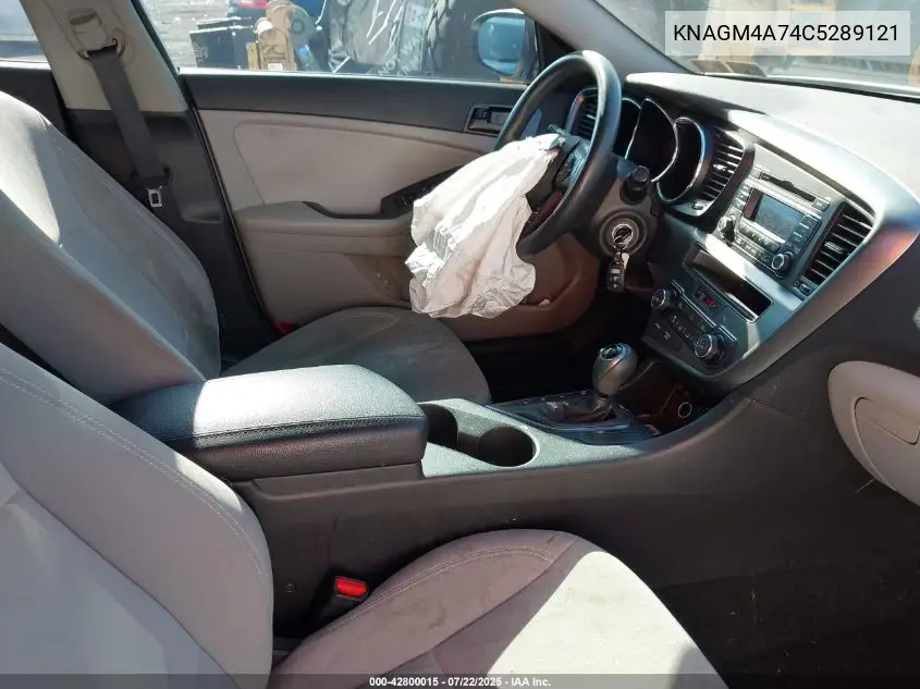 2012 Kia Optima Lx VIN: KNAGM4A74C5289121 Lot: 42800015
