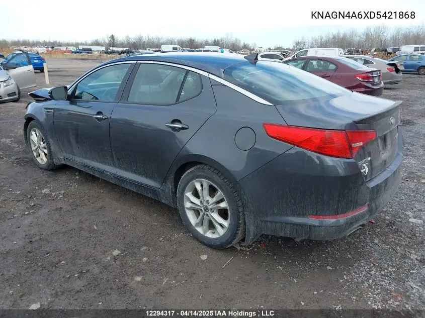 2013 Kia Optima Ex VIN: KNAGN4A6XD5421868 Lot: 12294317