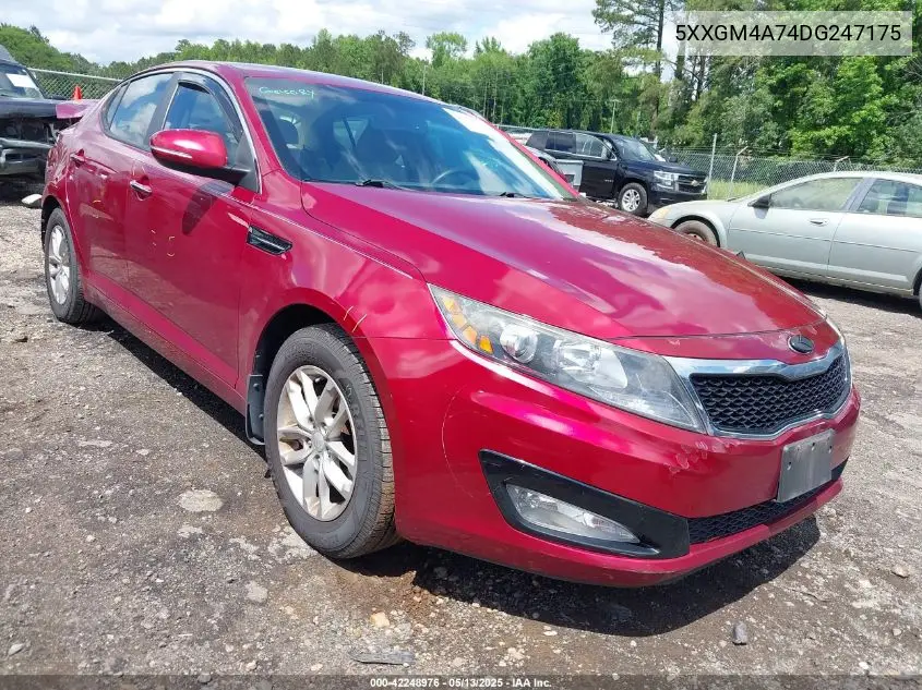 5xxgm4a74dg247175 5XXGM4A74DG247175 2013 Kia Optima Lx