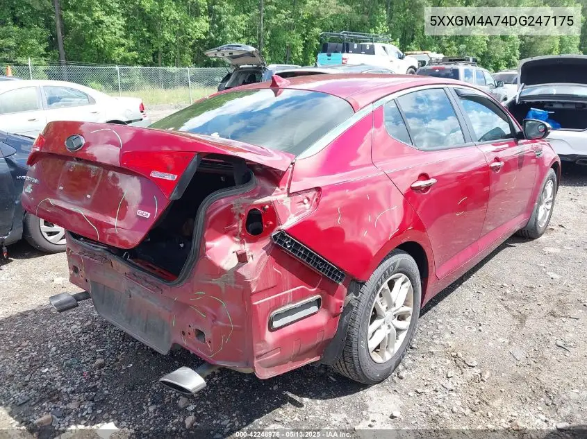 5xxgm4a74dg247175 5XXGM4A74DG247175 2013 Kia Optima Lx