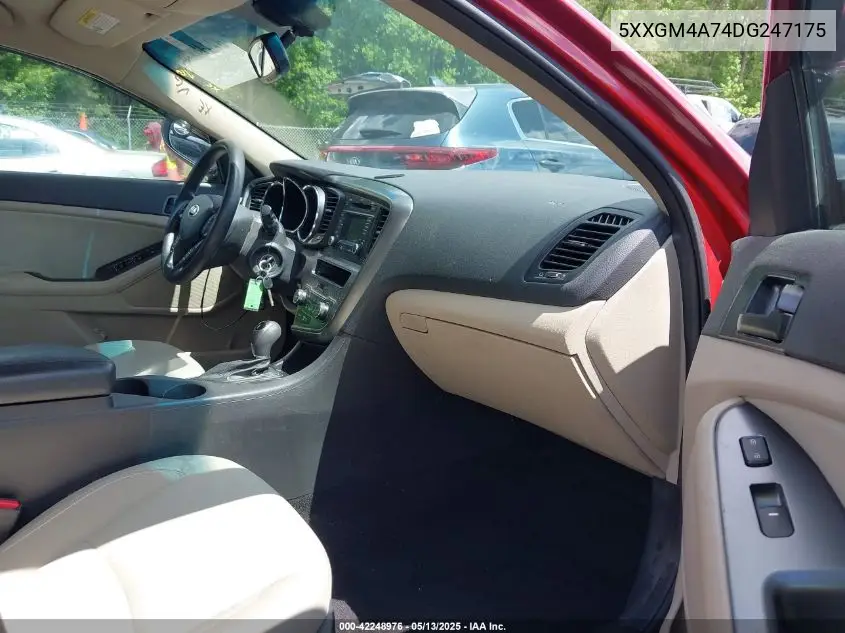 5xxgm4a74dg247175 5XXGM4A74DG247175 2013 Kia Optima Lx