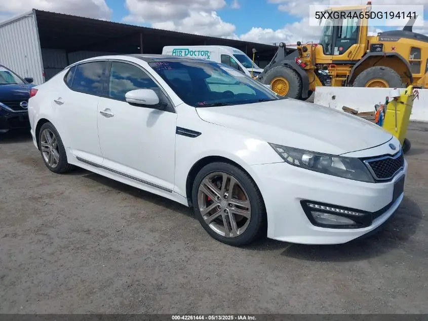 2013 Kia Optima Sx VIN: 5XXGR4A65DG194141 Lot: 42261444