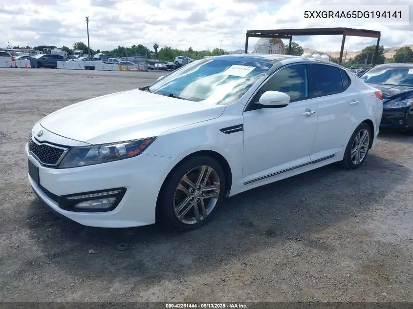 2013 Kia Optima Sx VIN: 5XXGR4A65DG194141 Lot: 42261444