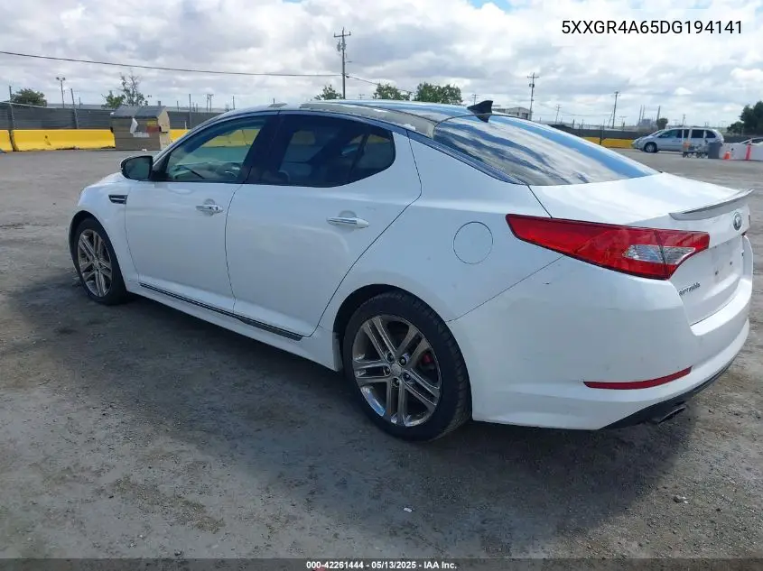 2013 Kia Optima Sx VIN: 5XXGR4A65DG194141 Lot: 42261444