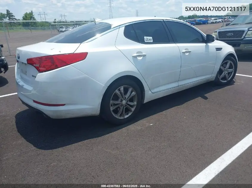 2013 Kia Optima Ex VIN: 5XXGN4A70DG121117 Lot: 42387582