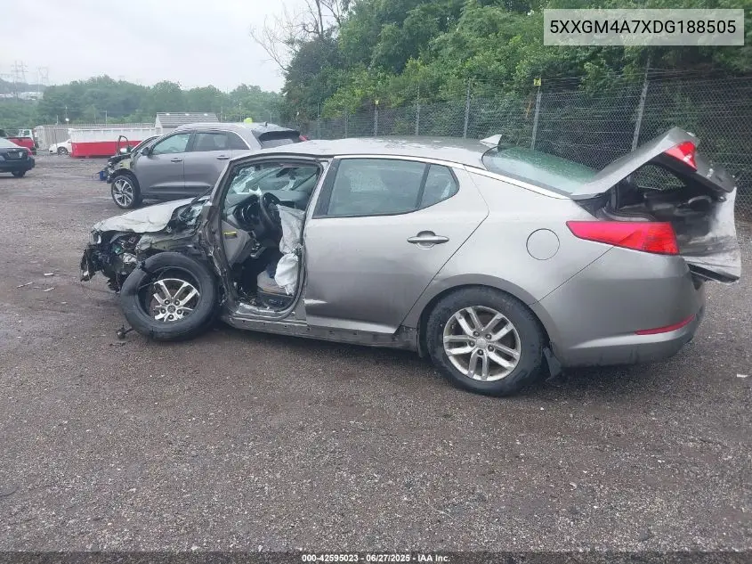 2013 Kia Optima Lx VIN: 5XXGM4A7XDG188505 Lot: 42595023