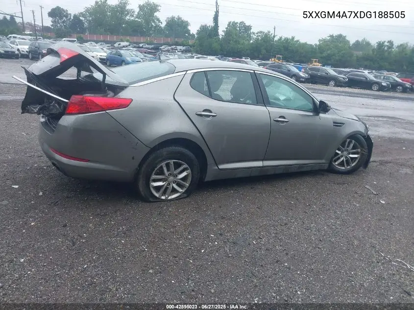 2013 Kia Optima Lx VIN: 5XXGM4A7XDG188505 Lot: 42595023