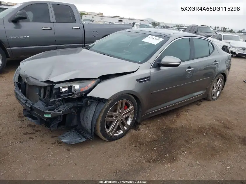 2013 Kia Optima Sx VIN: 5XXGR4A66DG115298 Lot: 42783899