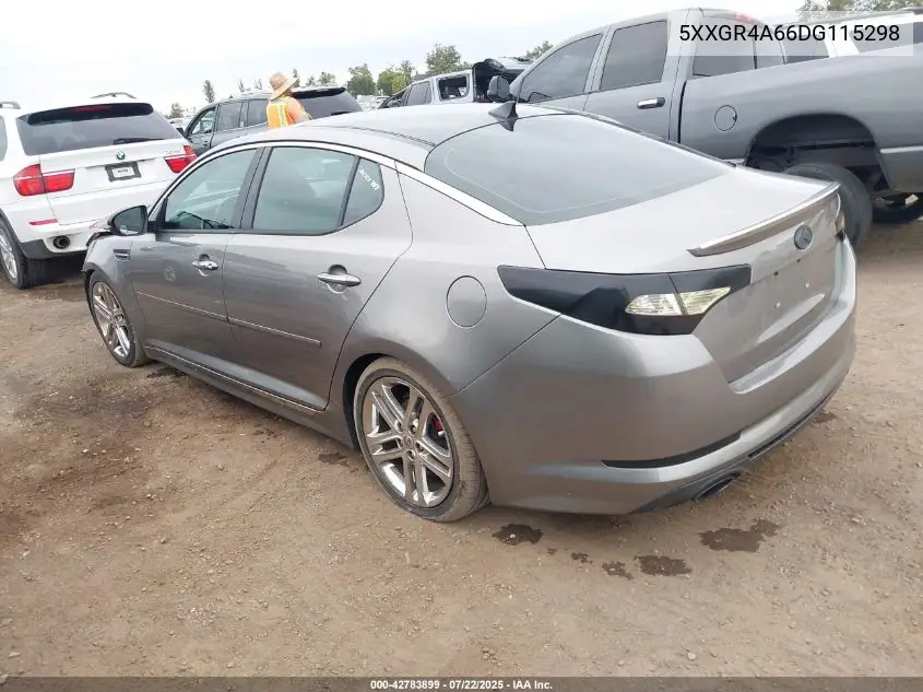 2013 Kia Optima Sx VIN: 5XXGR4A66DG115298 Lot: 42783899