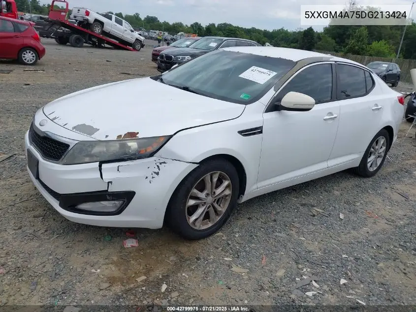 2013 Kia Optima Lx VIN: 5XXGM4A75DG213424 Lot: 42799975