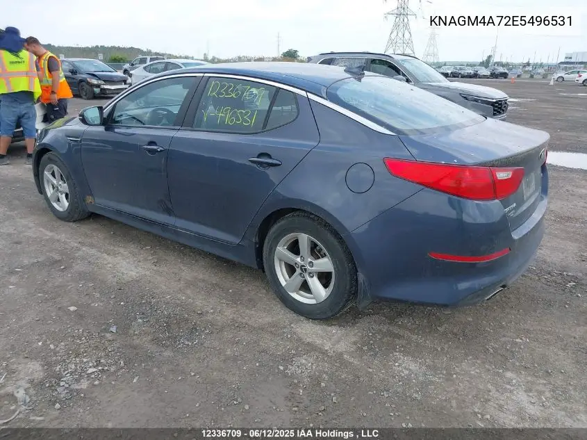 2014 Kia Optima Lx VIN: KNAGM4A72E5496531 Lot: 12336709