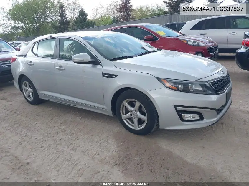 2014 Kia Optima Lx VIN: 5XXGM4A71EG337837 Lot: 42251696