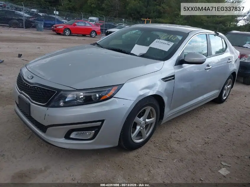 2014 Kia Optima Lx VIN: 5XXGM4A71EG337837 Lot: 42251696