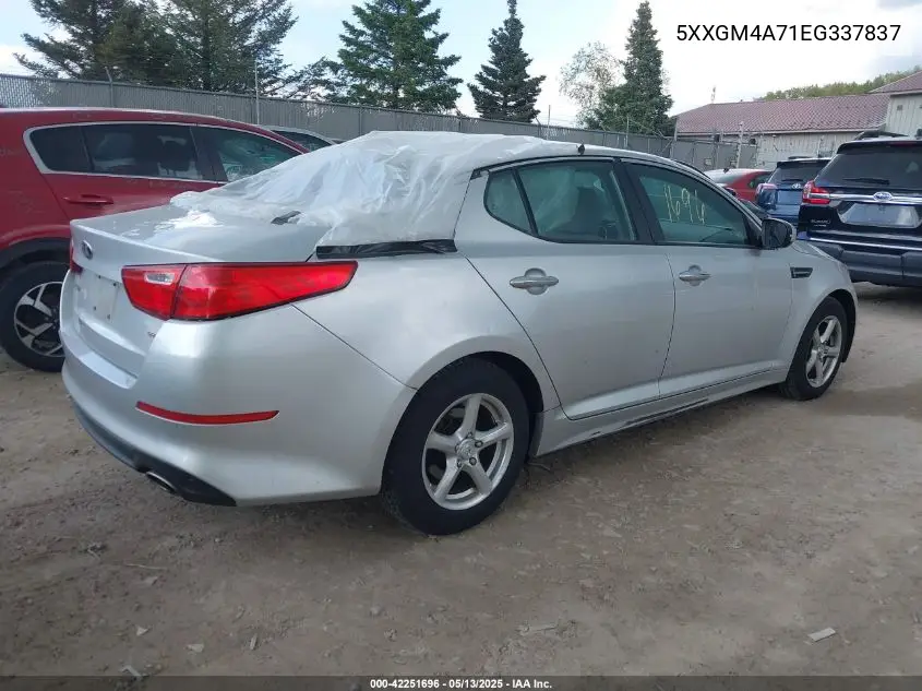 2014 Kia Optima Lx VIN: 5XXGM4A71EG337837 Lot: 42251696