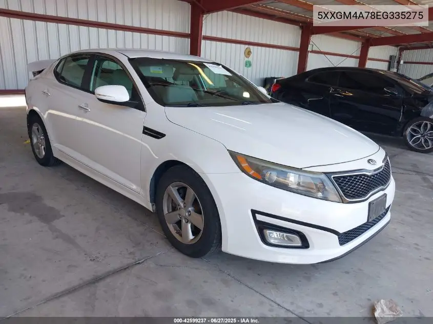 2014 Kia Optima Lx VIN: 5XXGM4A78EG335275 Lot: 42599237